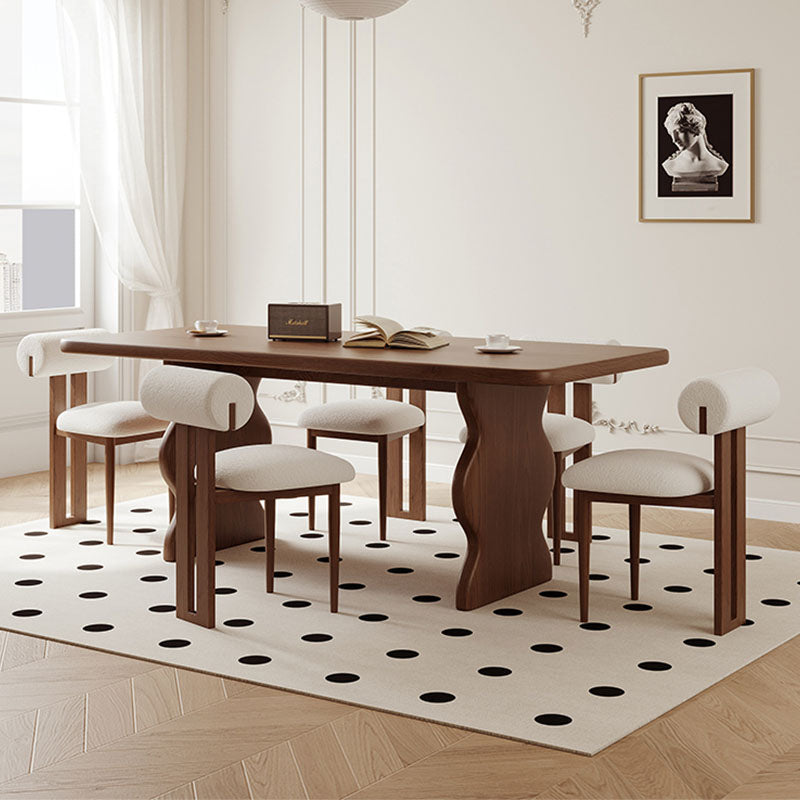 Gavin Dining Table, Brown & Ash Wood Rit Concept