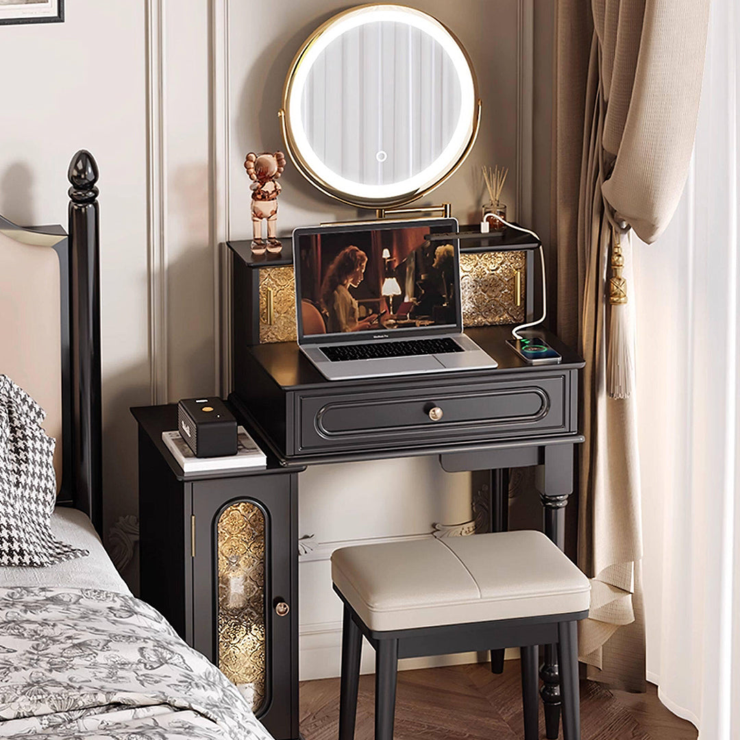 Nguyen Dressing Table With Side Cabinet