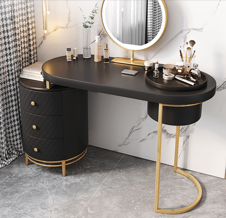 Green and top gold dressing table