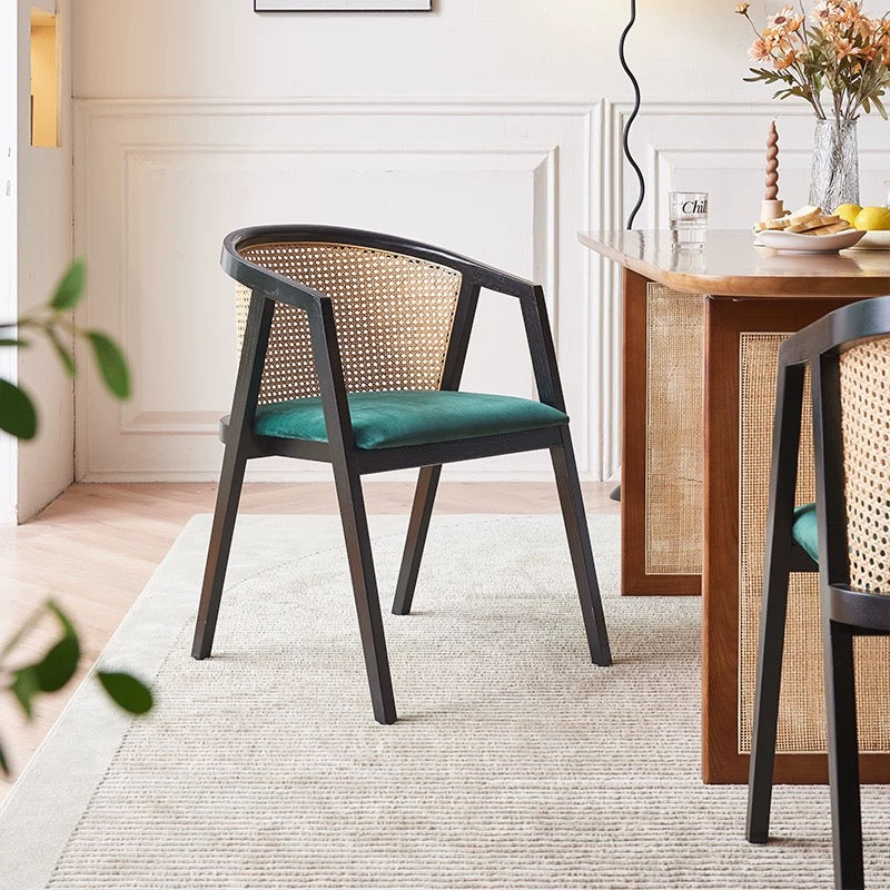 Waldron Rattan Dining Table Set for modern UK dining room