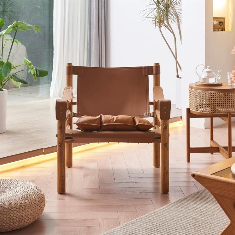 Warner Armchair, Leather styled for accent chair