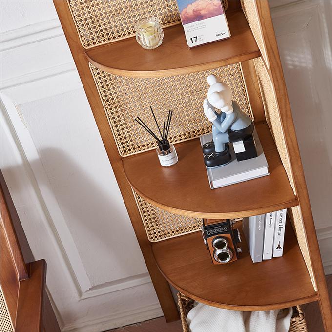Vicente Triangle Bookshelf, Rattan