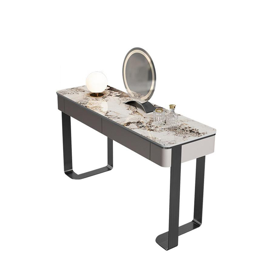 Napier Dressing Table With LED Mirror room setting for TV storage