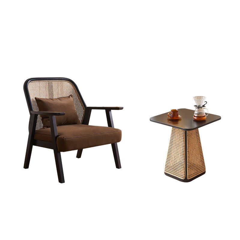 Valeria Rattan Armchair detail view for accent chair