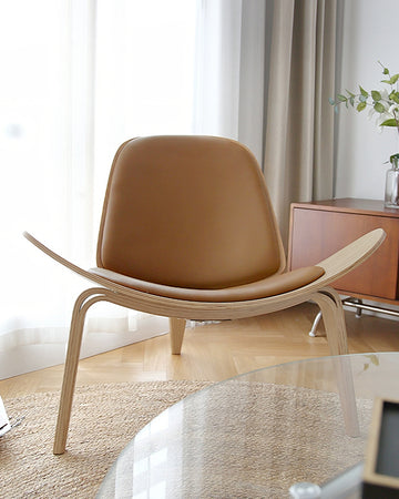 Hans Wegner CH07 Shell Chair, Oak & Brown