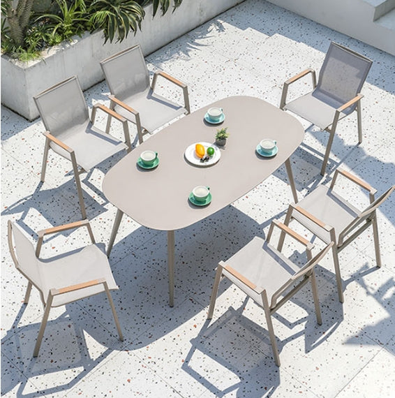 Kaitlyn Outdoor Dining Chair Table Set, Small Outdoor Table - garden lounge chair