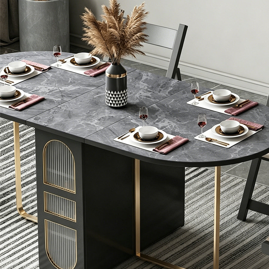 Classical Dining Table Set front view as a dining table set