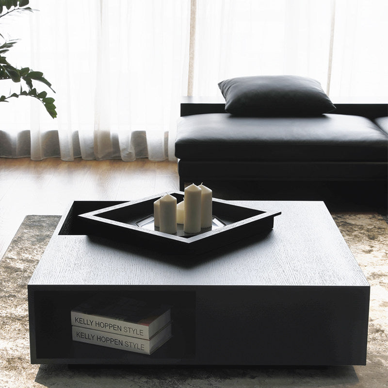 Rexana Coffee Table With Drawer, Walnut