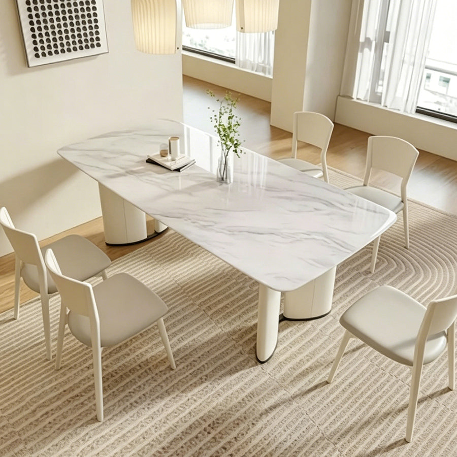 Trish Dining Table lifestyle view with white wash dining table