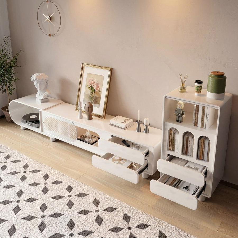 Murphy TV Stand with Sideboard, Murphy Living Room Set room setting for TV storage
