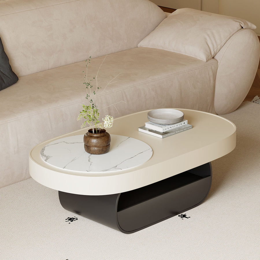 Tessa Coffee Table, With storage, Pink