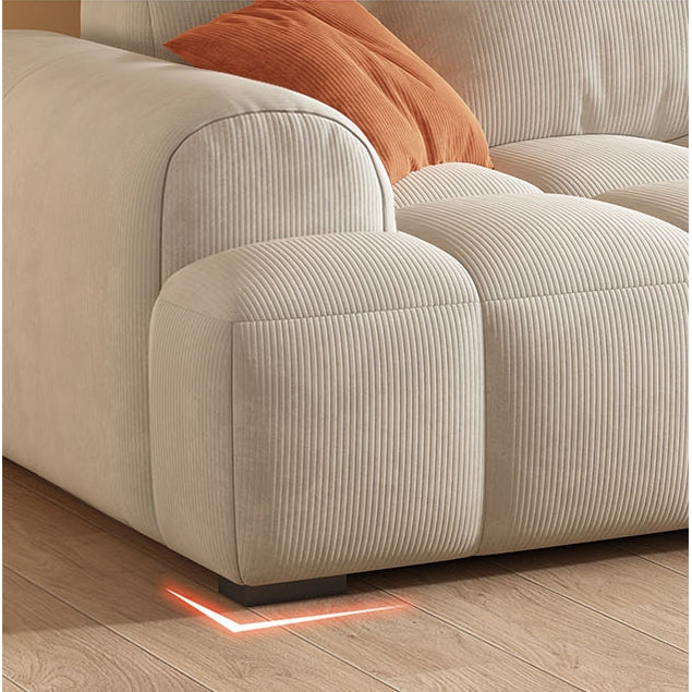 Bianca Module Sofa, Two Seater Sofa, Three Seater Sofa, Corduroy front view as a modern two seater sofa