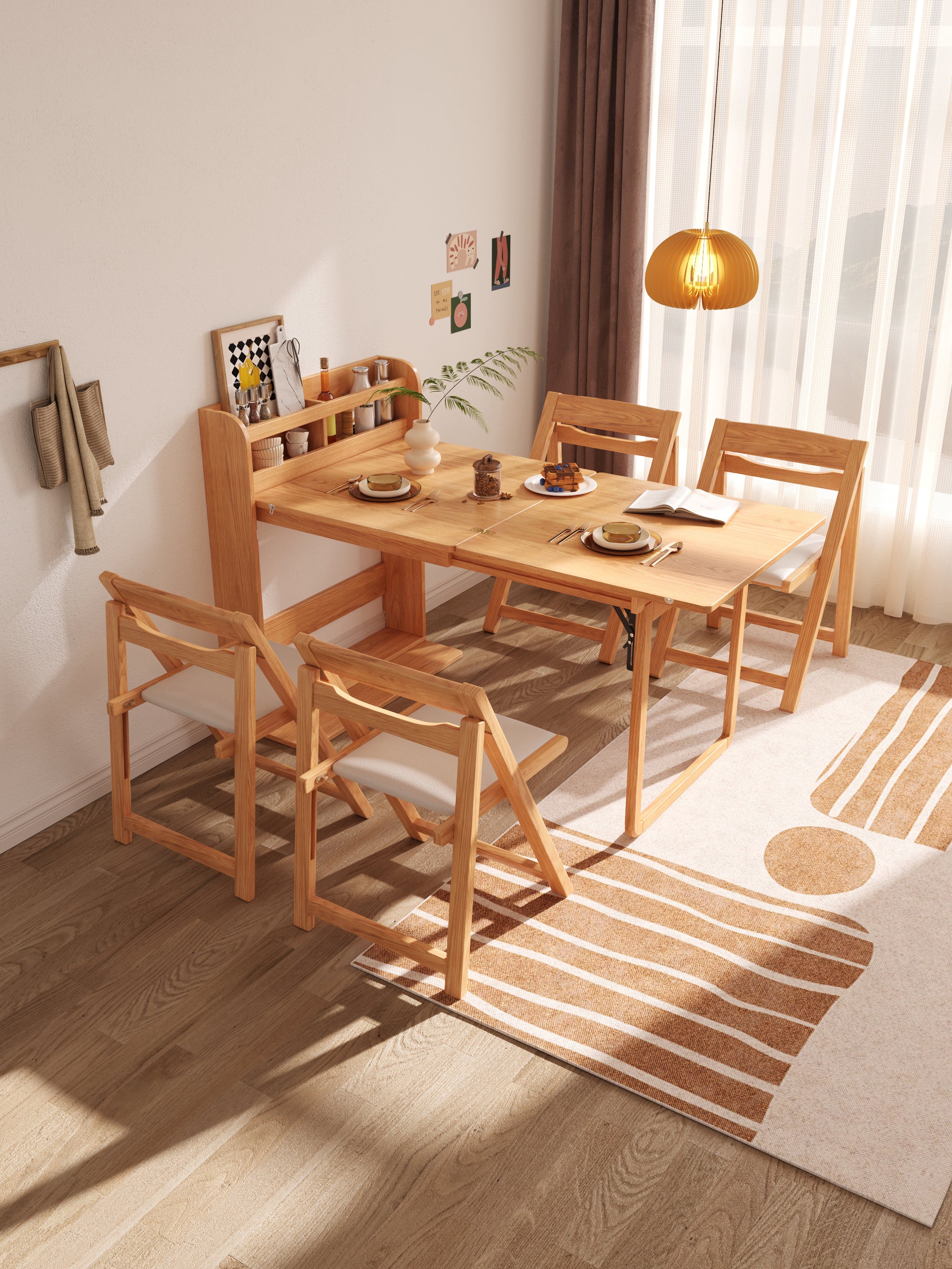 Atos Folding Dining Table, Wood｜Rit Concept