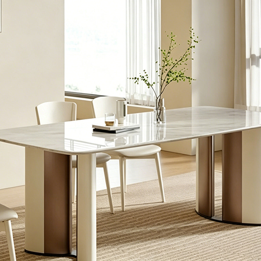 Trish Dining Table front view as a modern dining table