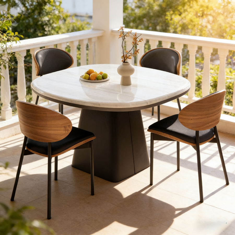Prabal Square Dining Table for modern UK dining room