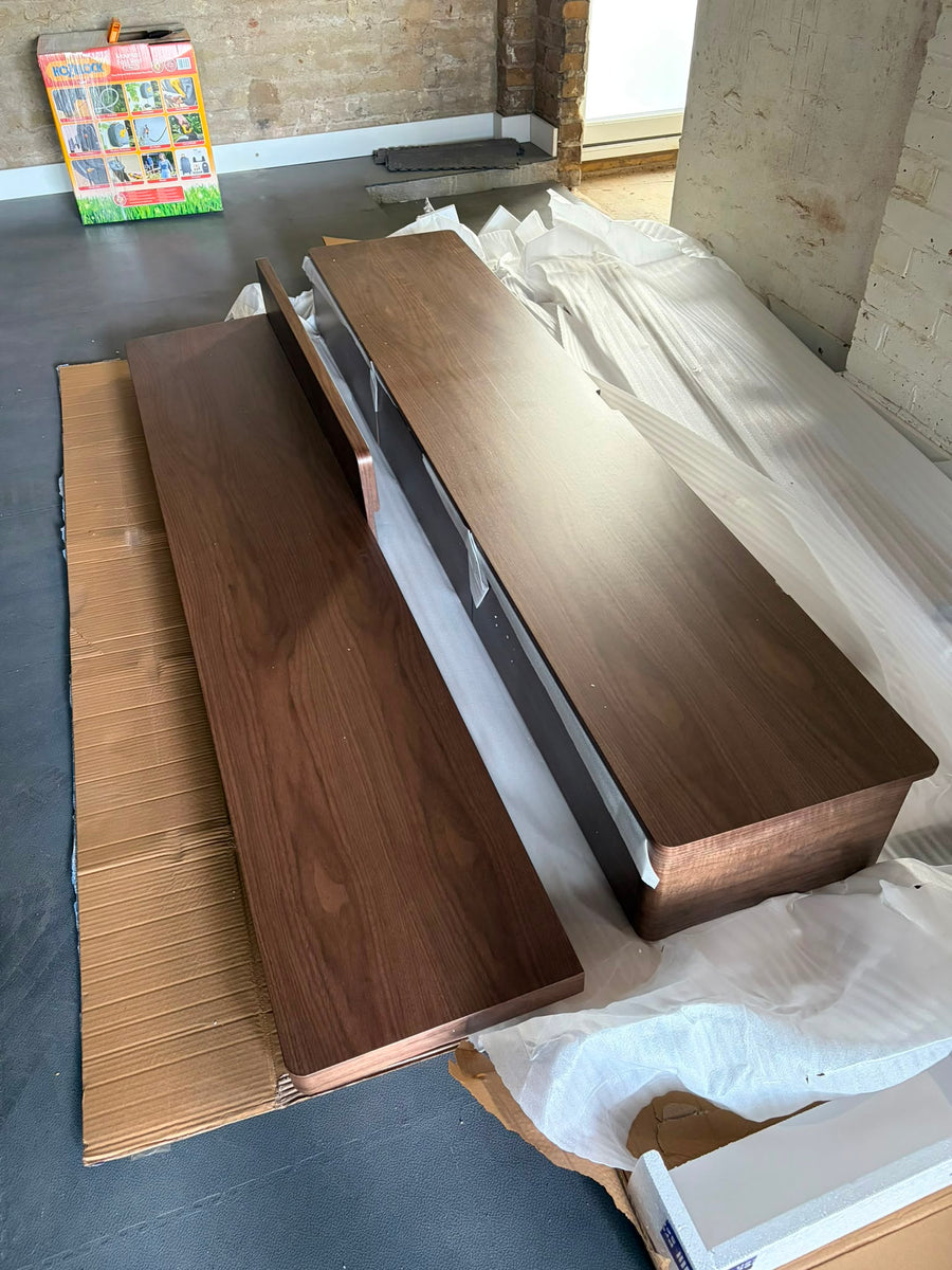 Opaline TV Stand, Wood, Walnut / Damaged Slightly (Display)