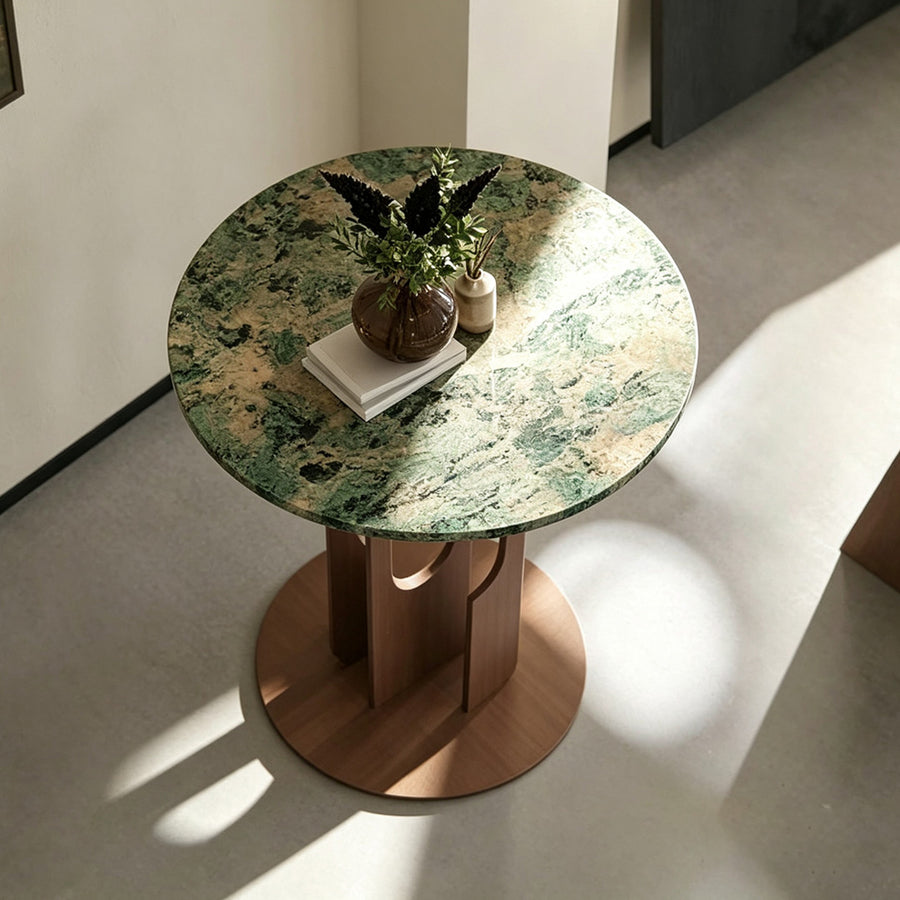 Rory Side Table With Marble Top