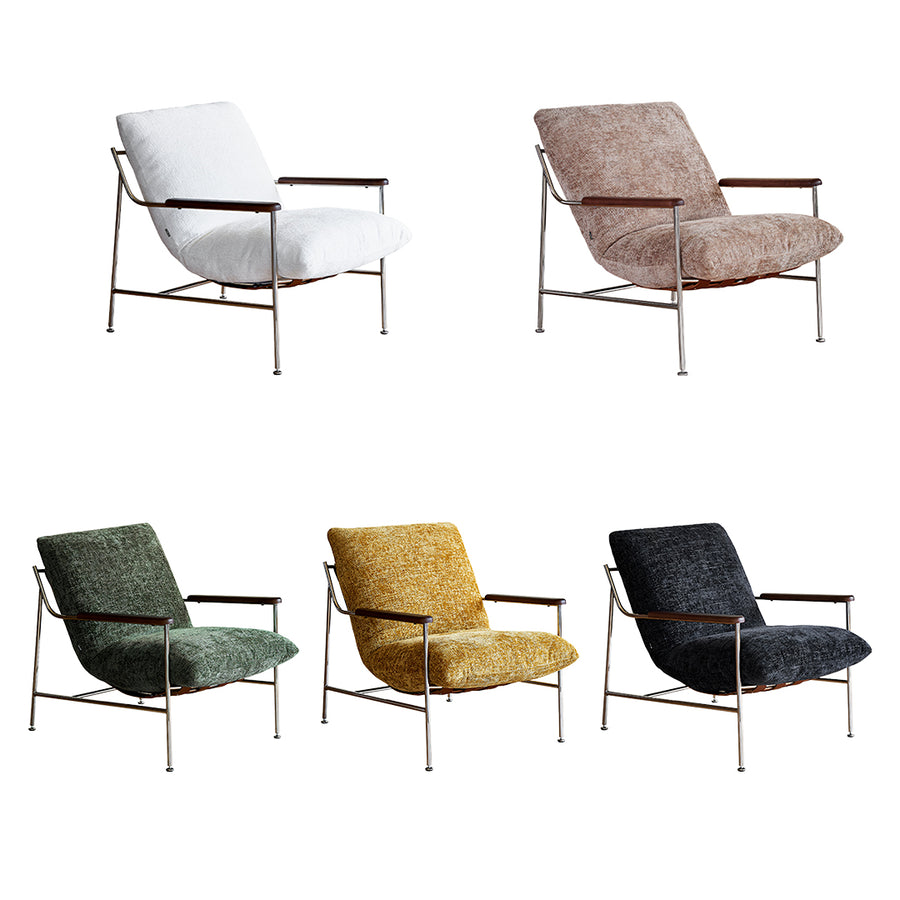 Orozco Lounge Chair With Ottoman, Chenille styled for accent chair UK