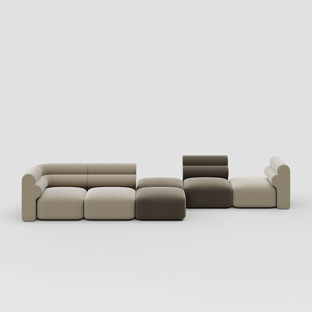 Bae Three Seater Corner Sofa, Modular Sofa