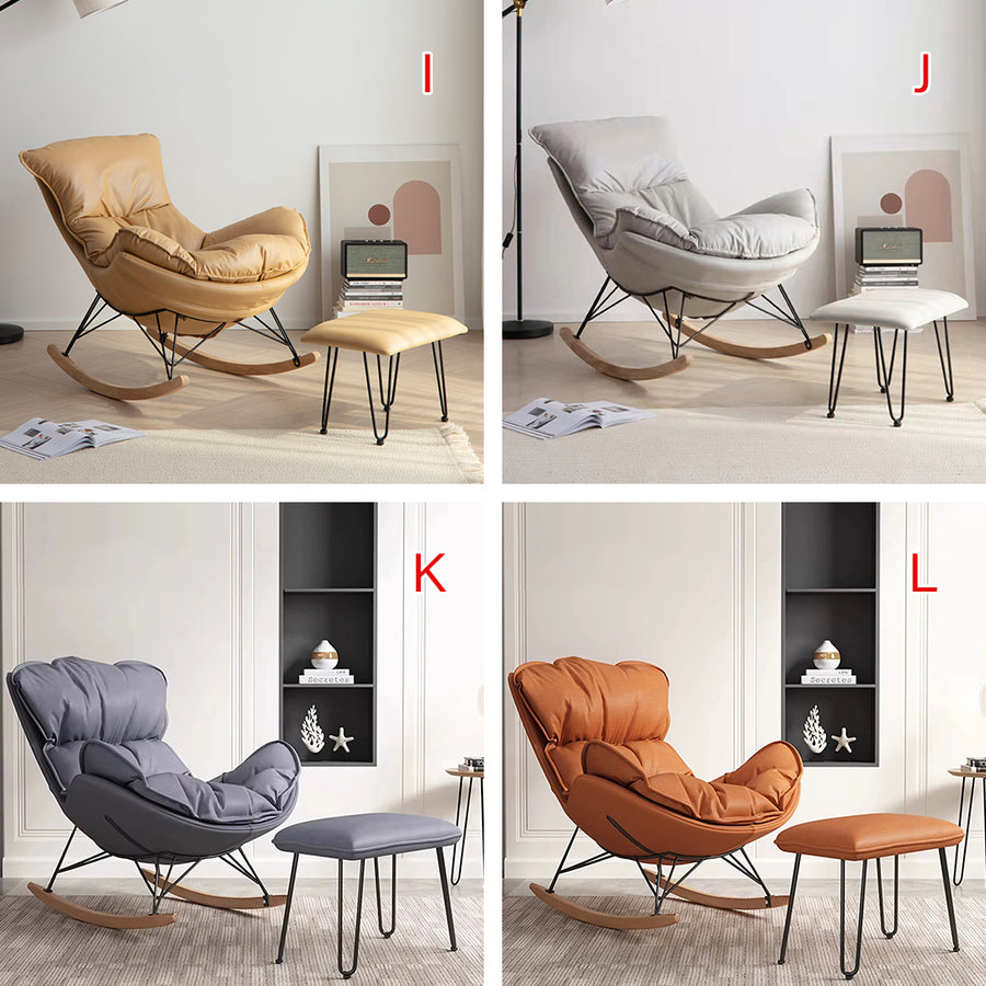 Benitez Rocking Chair With Footstool, More Colors styled for accent chair UK