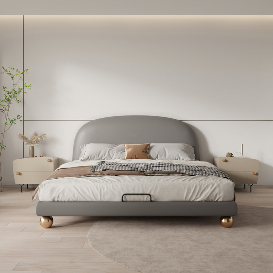 Fatima Bed For Girl, King Size Bed detail view for modern bed frame with storage