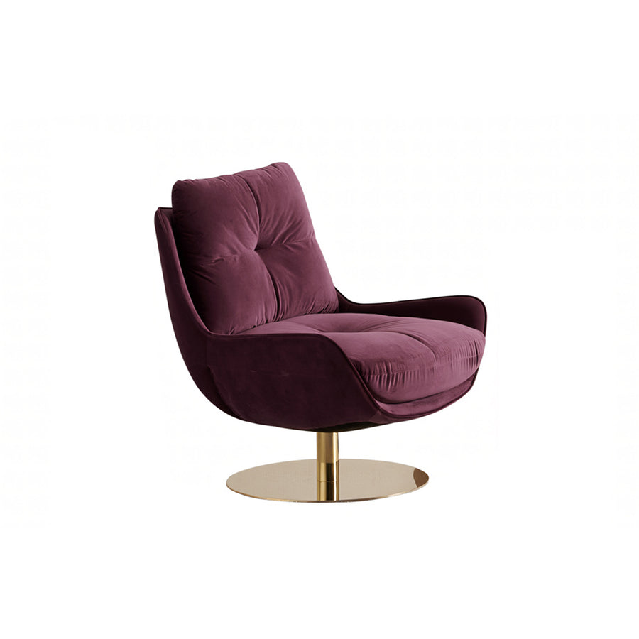 Bonnet Swivel Lounge Chair With Ottoman styled for modern accent chair
