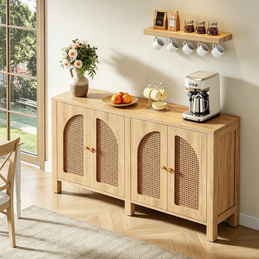 Sawyer Rattan Sideboard, Storage Cabinet
