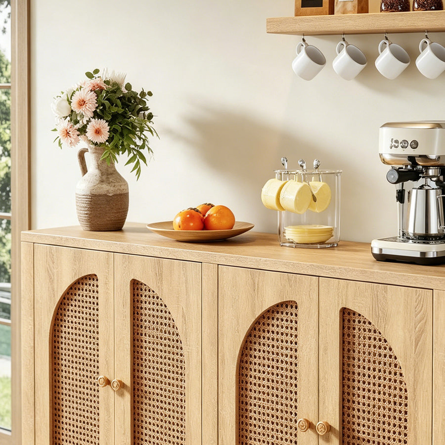 Sawyer Rattan Sideboard, Storage Cabinet