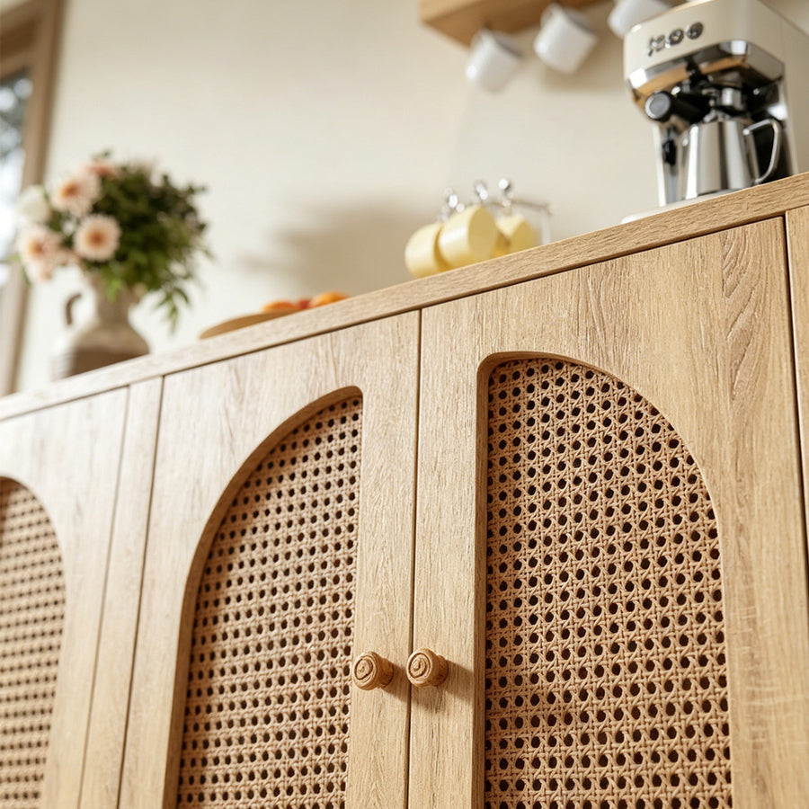 Sawyer Rattan Sideboard, Storage Cabinet