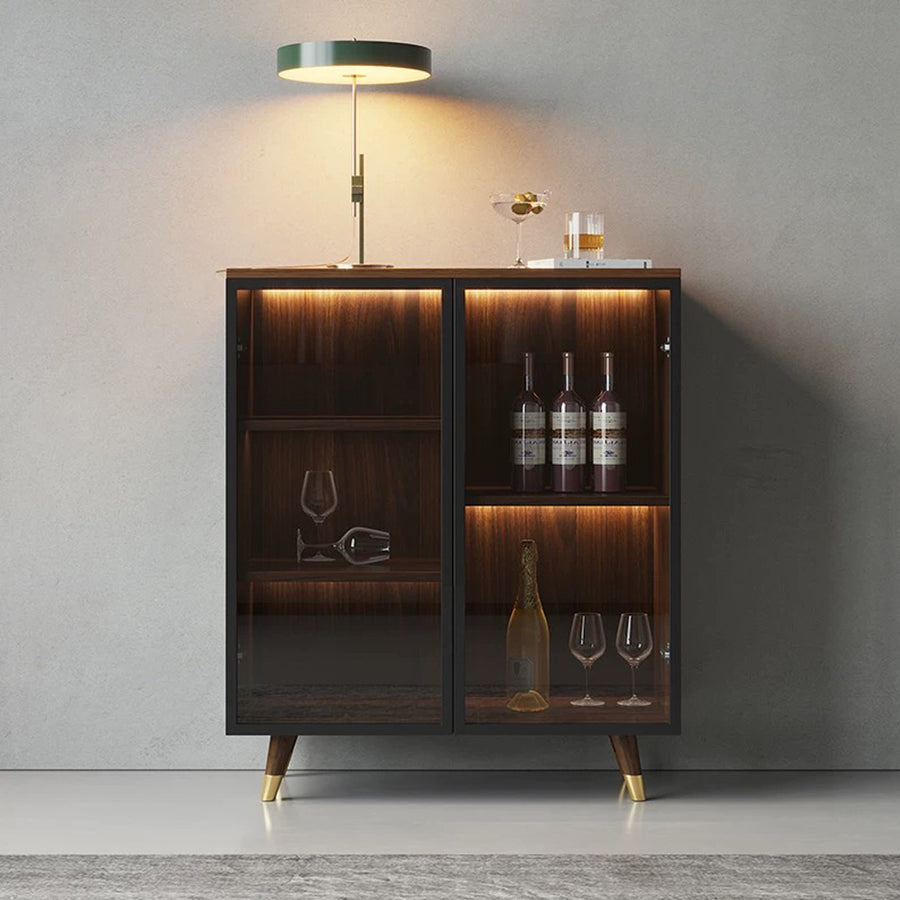 D'Ambrosio Wine Storage With Glass Doors, Cabinet