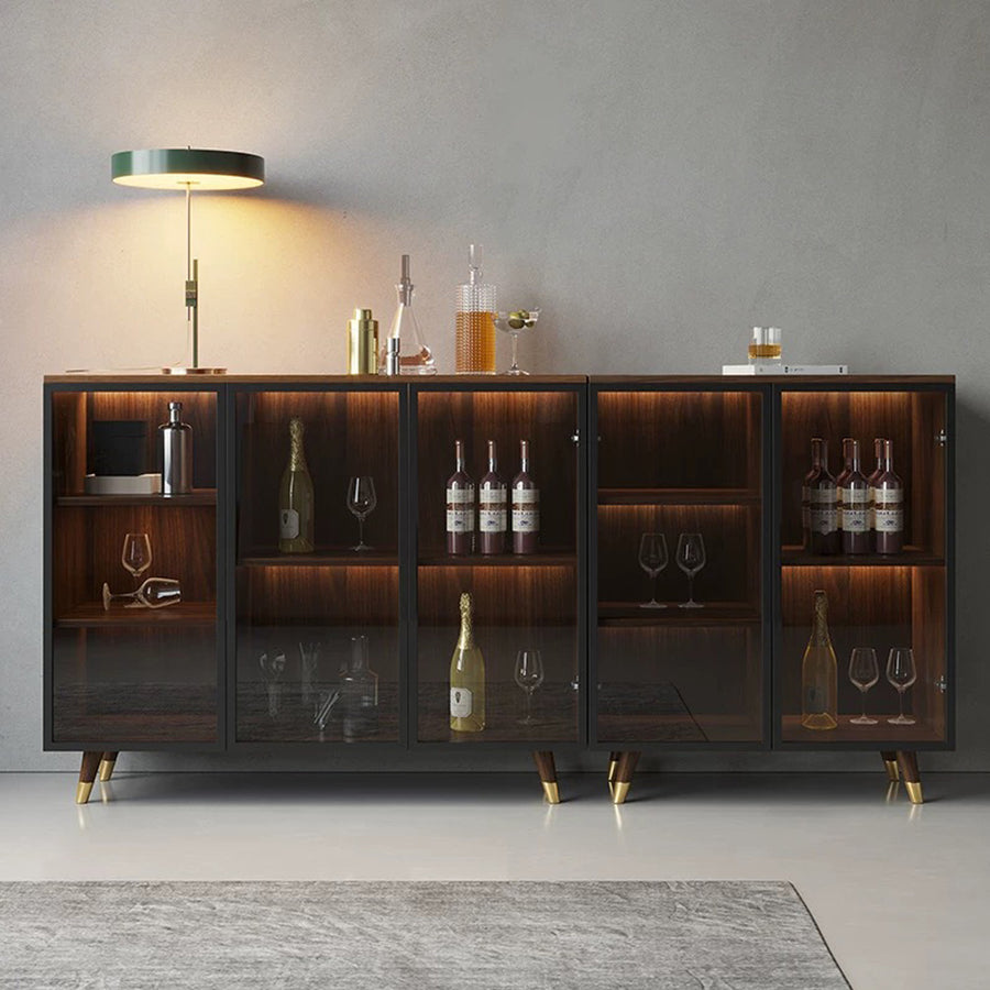 D'Ambrosio Wine Storage With Glass Doors, Cabinet