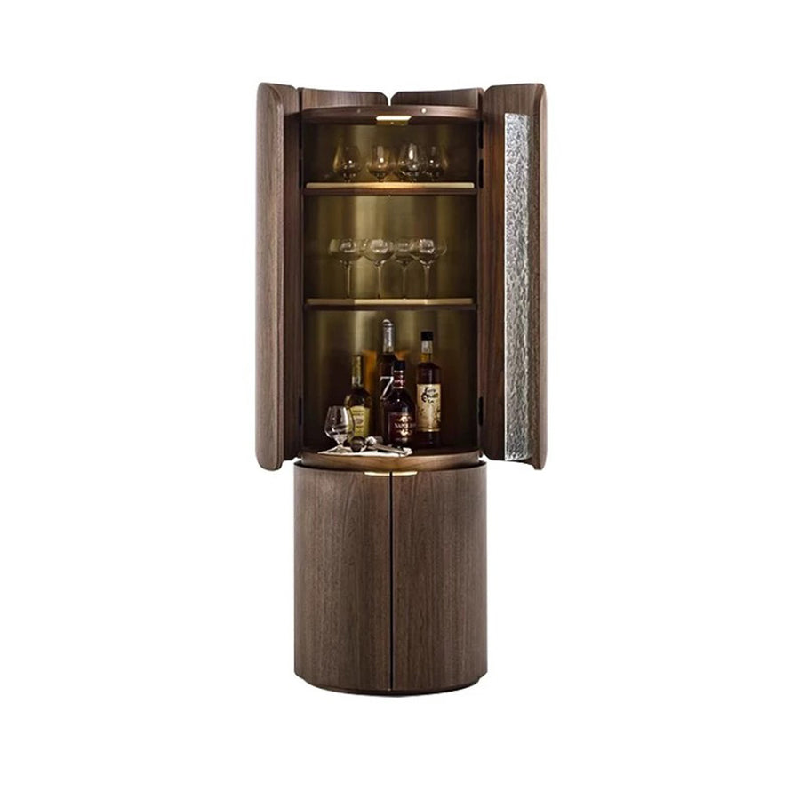 Sakamoto Liquor Cabinet, Wine Storage With Two Doors