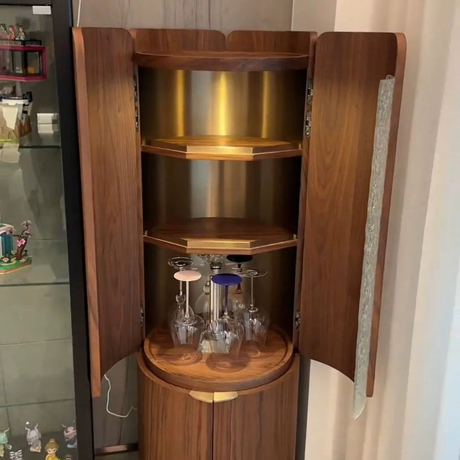 Sakamoto Liquor Cabinet, Wine Storage With Two Doors