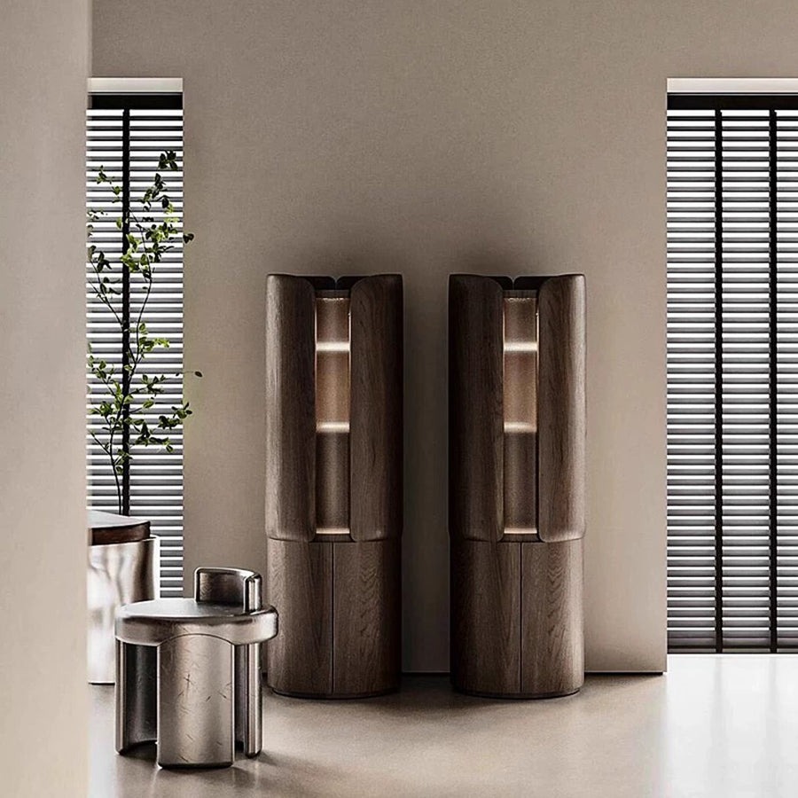 Sakamoto Liquor Cabinet, Wine Storage With Two Doors