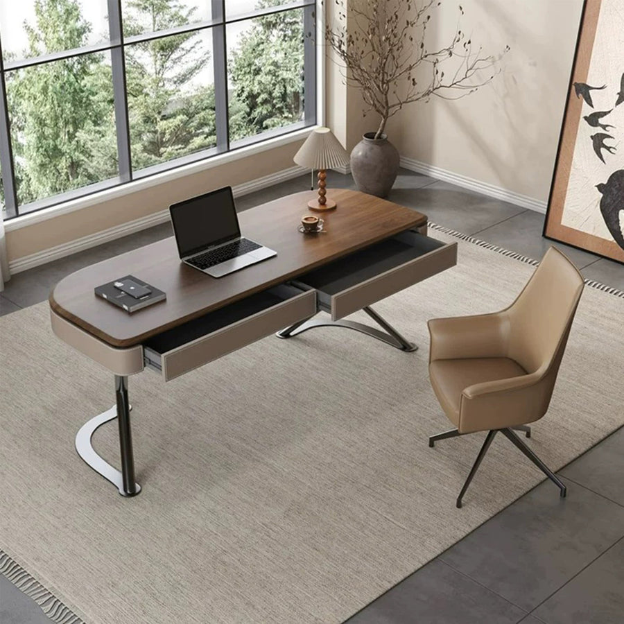 Yuna Office Desk With Storage & Office Chair