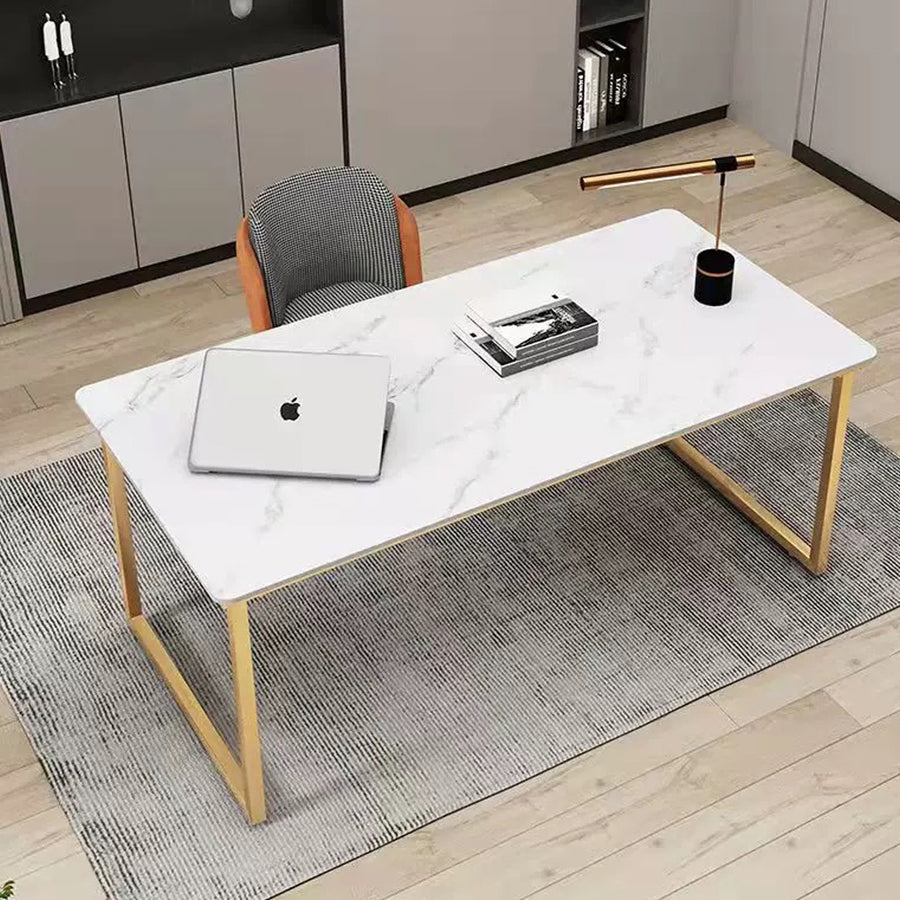 Casson Office Desk, Sintered Stone