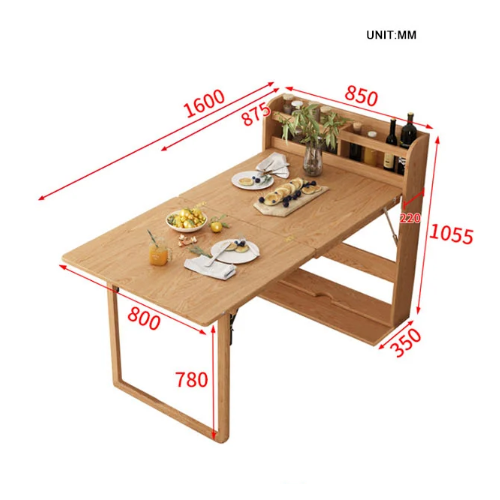 Atos Folding Dining Table, Wood