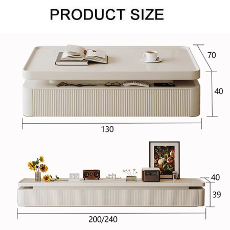 Lilliana Coffee Table, Cream-Rit Concept-Rit Concept