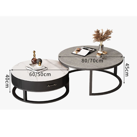 Ivan Nesting Coffee Table, Sintered Stone-Ritconcept-Rit Concept