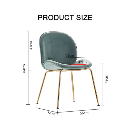 Lule Dining Chair, Gold Legs-Ritconcept-Rit Concept