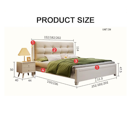 Arlene Wood King Size / Super King Size Storage Bed