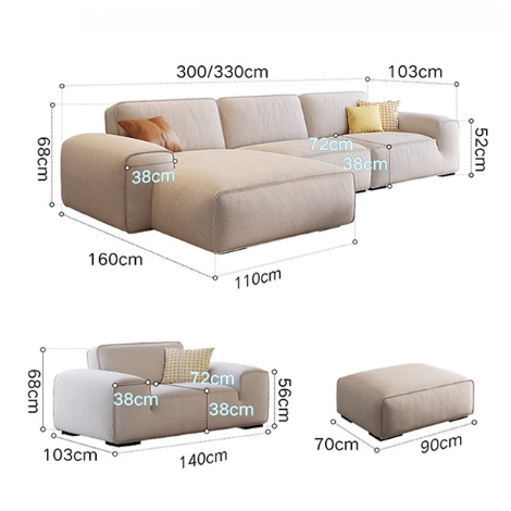 Freya Two Seater, Three Seater, Four Seater Sofa, Suede-Rit Concept-Rit Concept