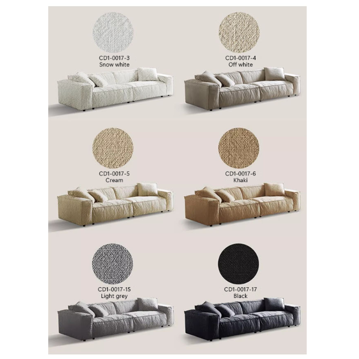 Dino Three Seater Sofa, Cotton Linen-Rit Concept-Rit Concept