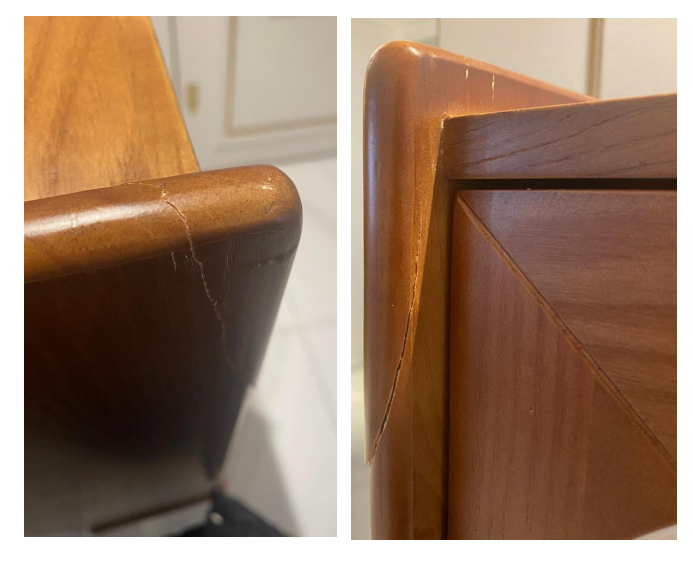 Jessica Rattan Wardrobe, Coat Rack, Damaged, Display