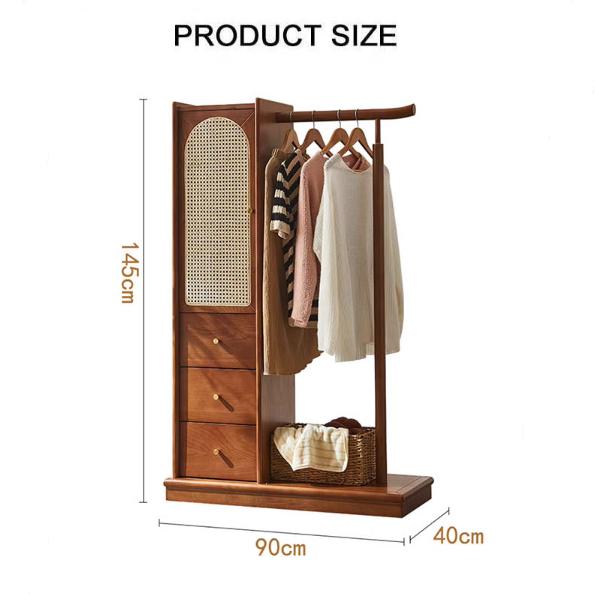 Jessica Rattan Wardrobe, Coat Rack, Damaged, Display