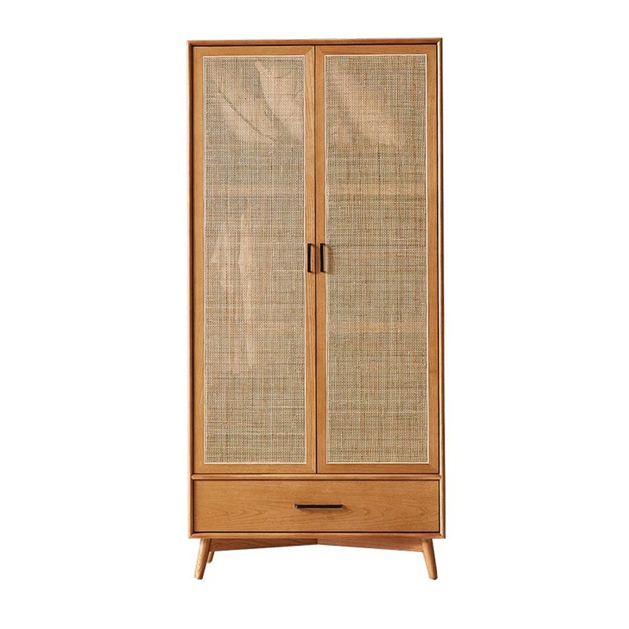 Vernon Rattan Wardrobe, Solid Wood