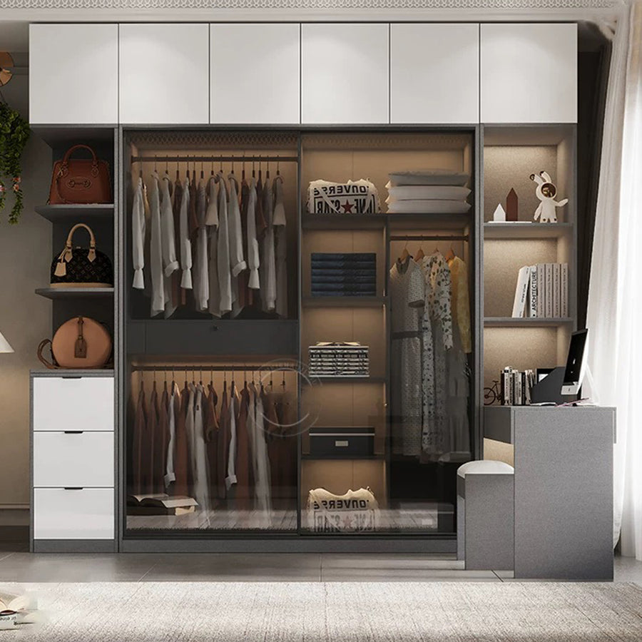 Rod Wardrobe, Grey