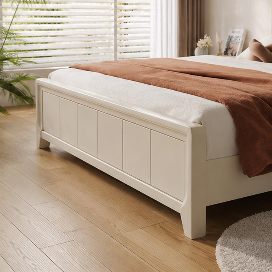 Agnes King Size / Super King Size Bed With Storage, Cream