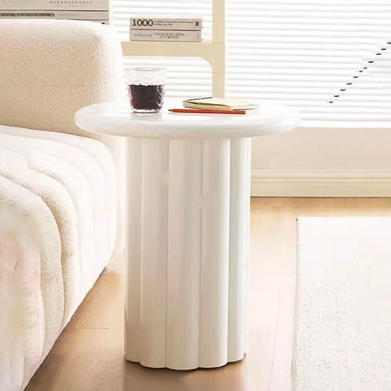 Derek Cylinder Side Table, White-Rit Concept-Rit Concept