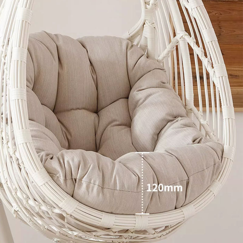 Dominic Rattan Garden Hanging Egg Chair with Stand, Indoor/ Outdoor Use styled for dominic rattan garden hanging rattan...